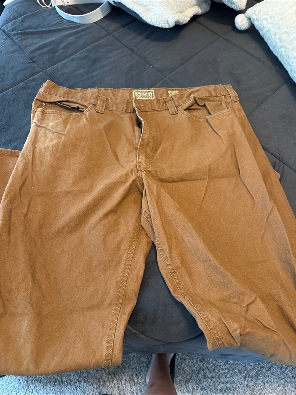 Schmidt Men's Tan Chino Pants - Classic Casual Fit